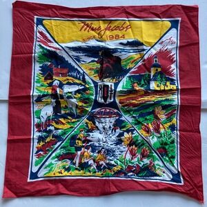 Mark Jacobs women's printed square bandana scarf preowned